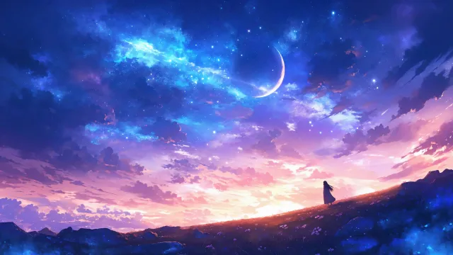 月夜独行少女