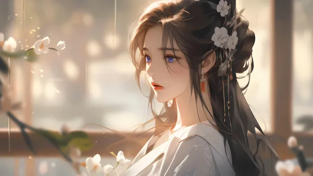古风少女花间舞