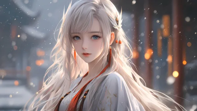 白发少女凝眸