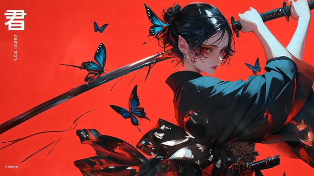 红瞳武士斩蝶