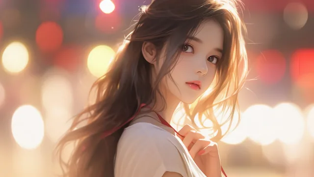 温柔少女回眸