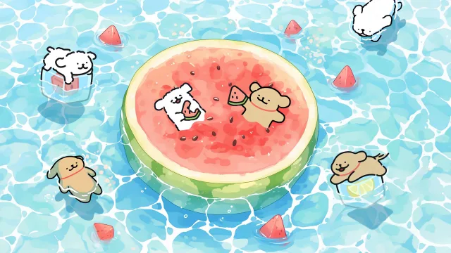 西瓜泳池派对