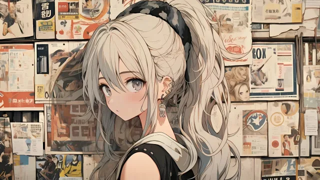 银发少女回眸