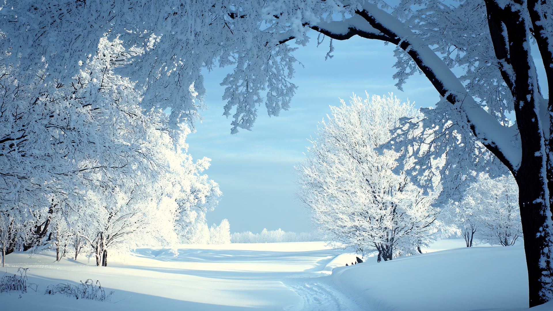 冬日雪景壁纸