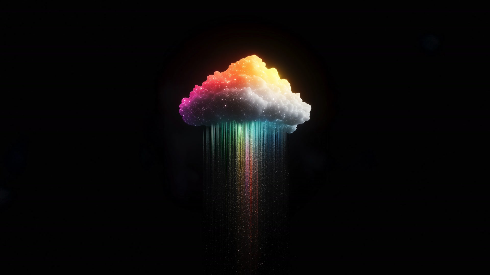 彩虹雨云壁纸