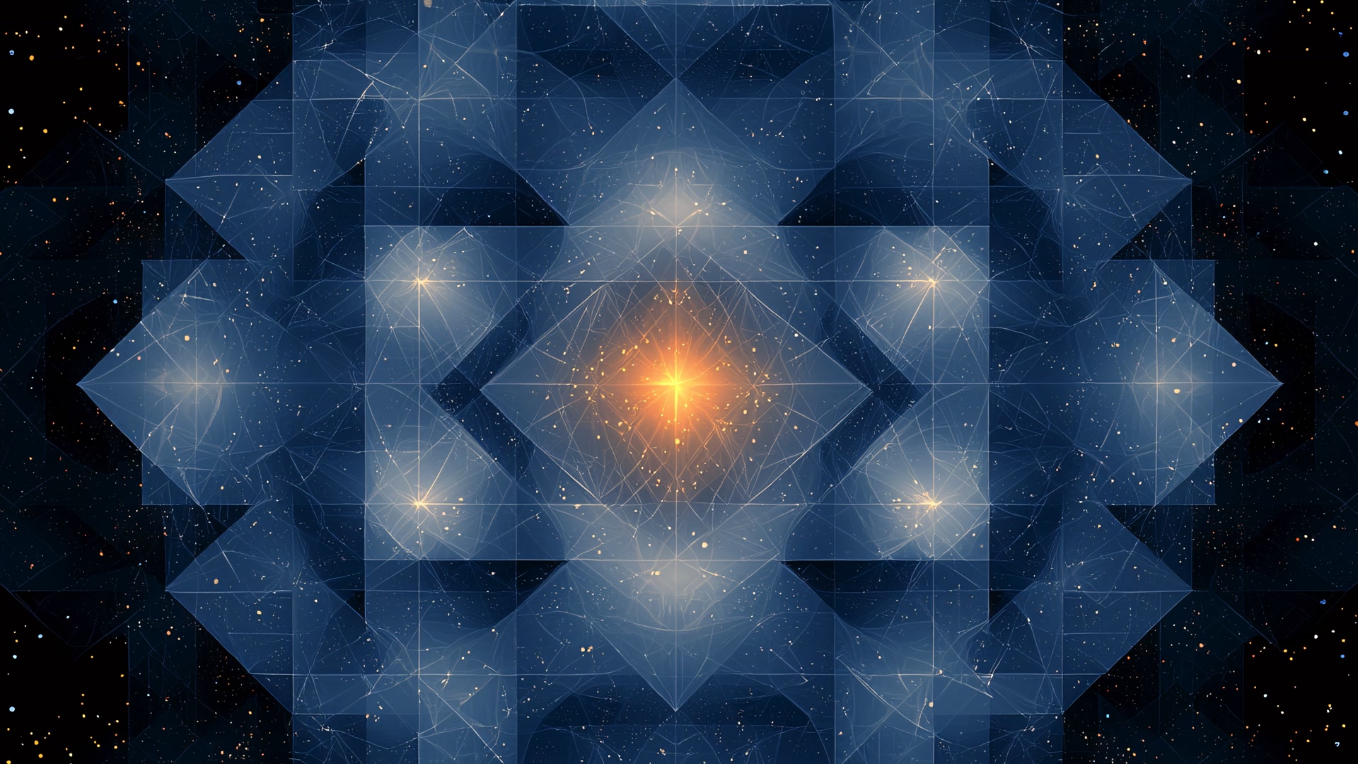 星空几何蓝