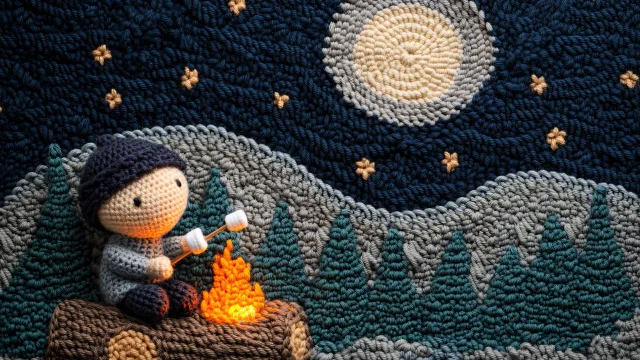 星空篝火夜
