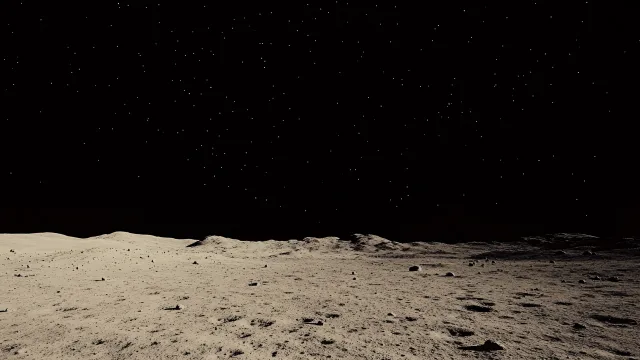 月球表面星空
