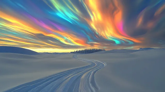极光雪原