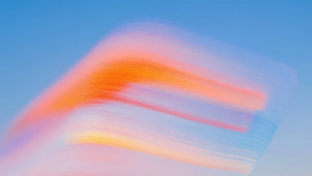 流光溢彩天空