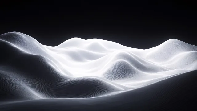 流光溢彩山峦