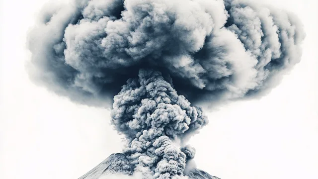 火山喷发震撼