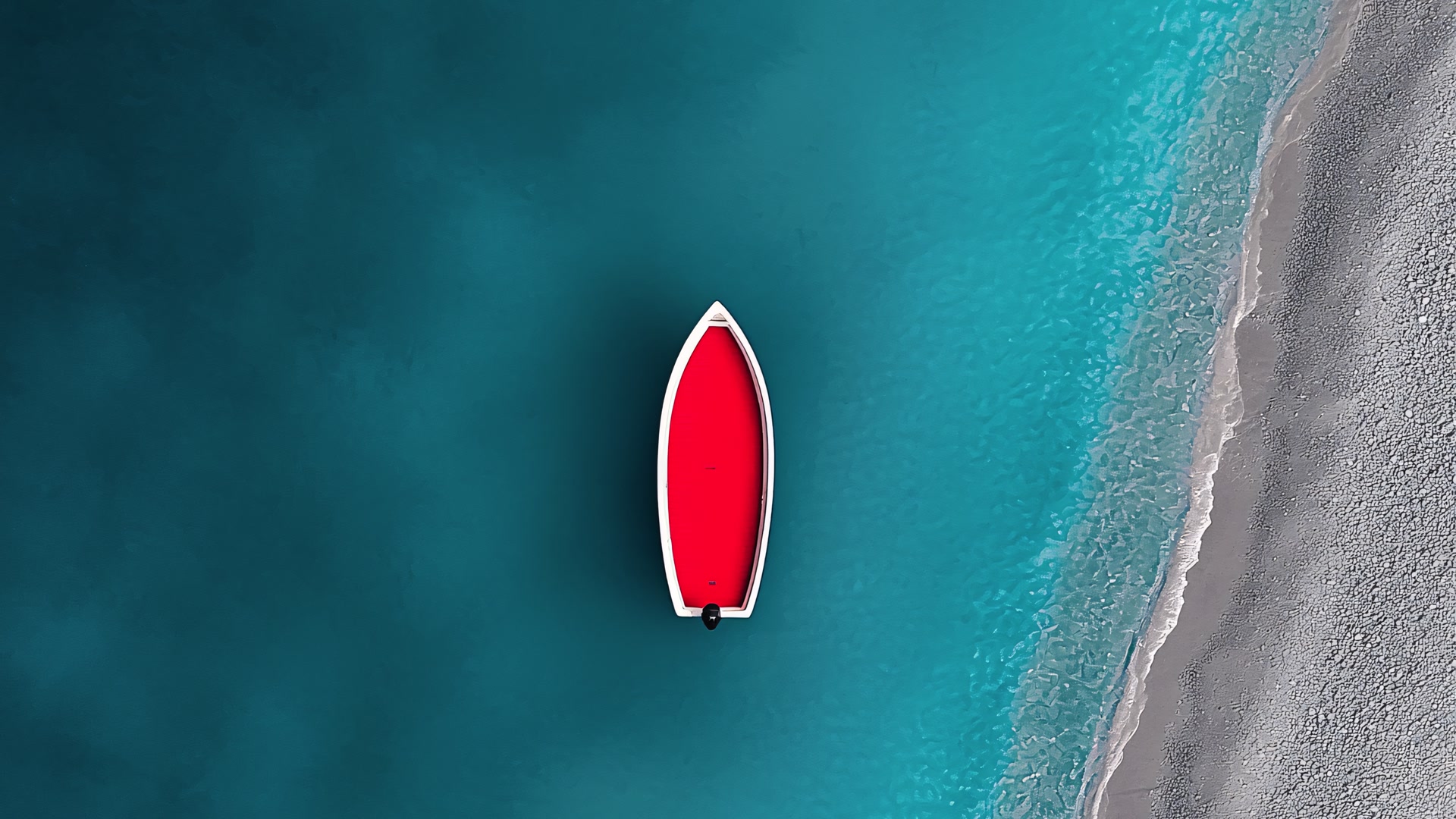 红船静泊碧海