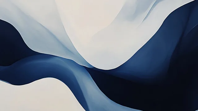 蓝白波浪壁纸