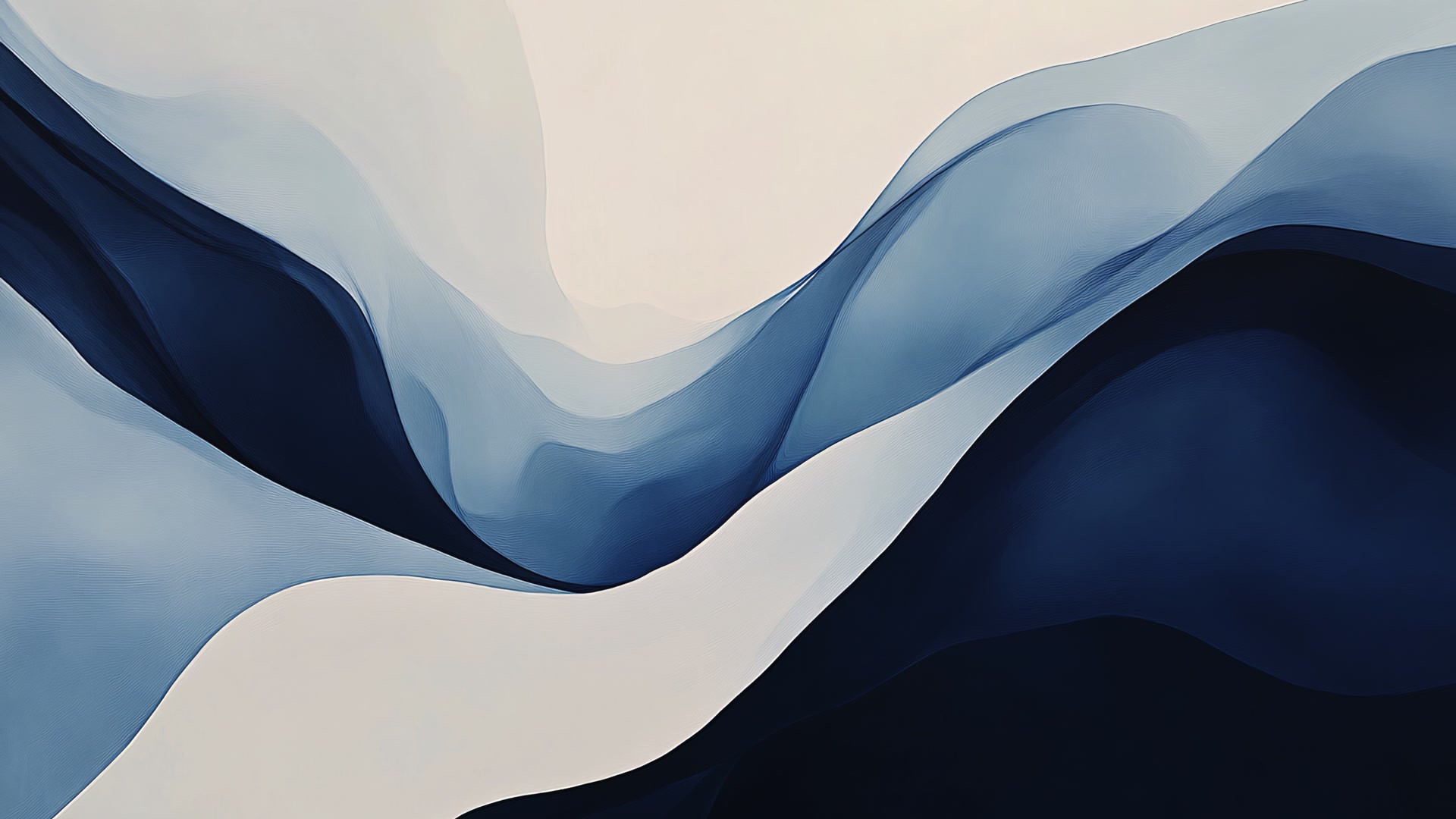 蓝白流动波纹