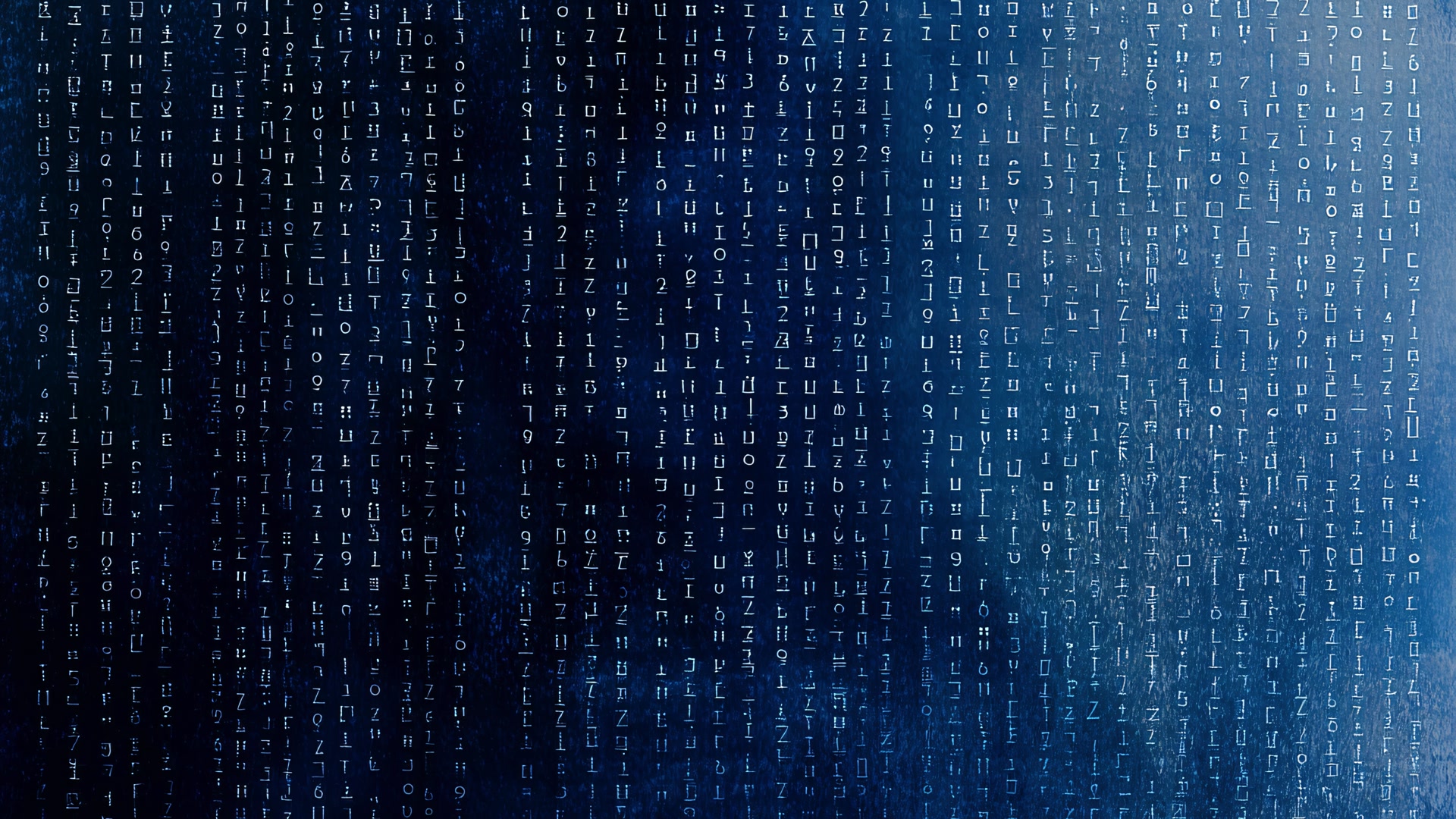 蓝色数字雨