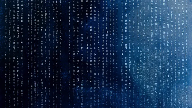蓝色数字雨