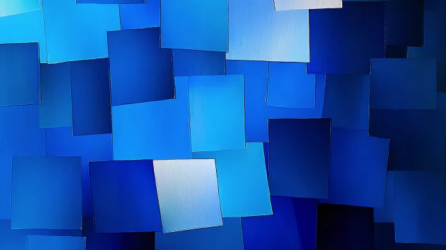 蓝色方块壁纸