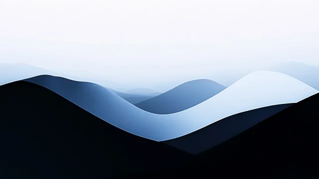 蓝调山峦起伏