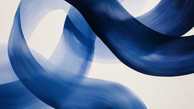 蓝韵流云图