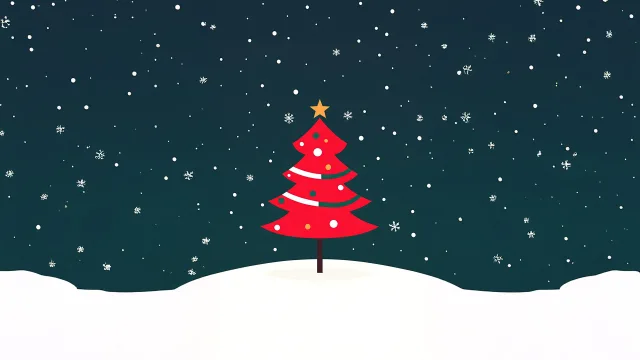 雪夜红圣诞
