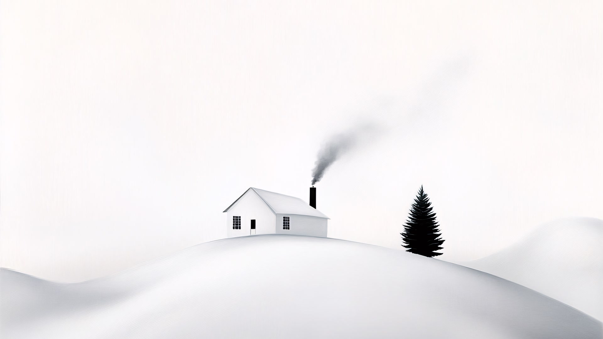雪屋伴松林