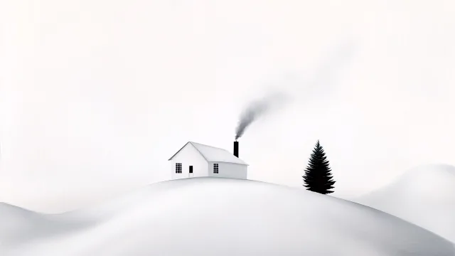 雪屋伴松林