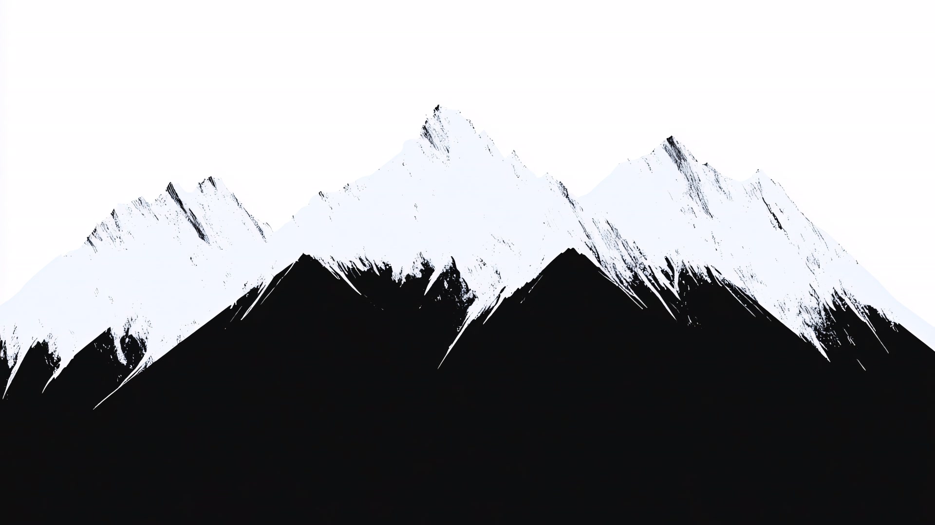 雪山剪影