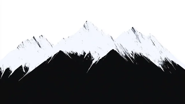 雪山剪影