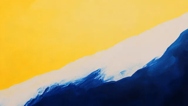雪山映金黄