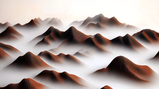 雾霭山峦图