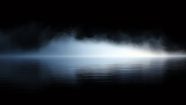 不平静的水面