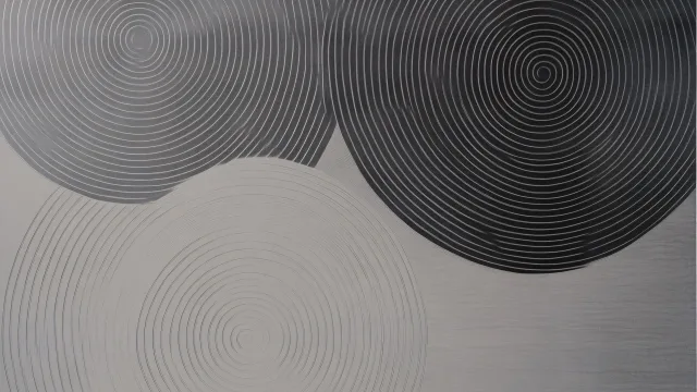 黑白同心圆纹