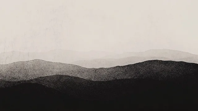 黑白山峦壁纸