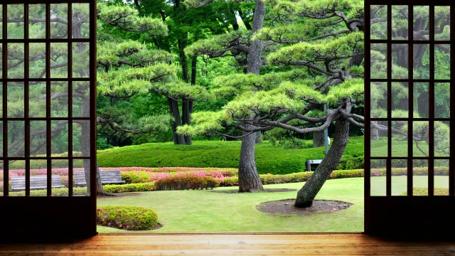 日式庭院壁纸