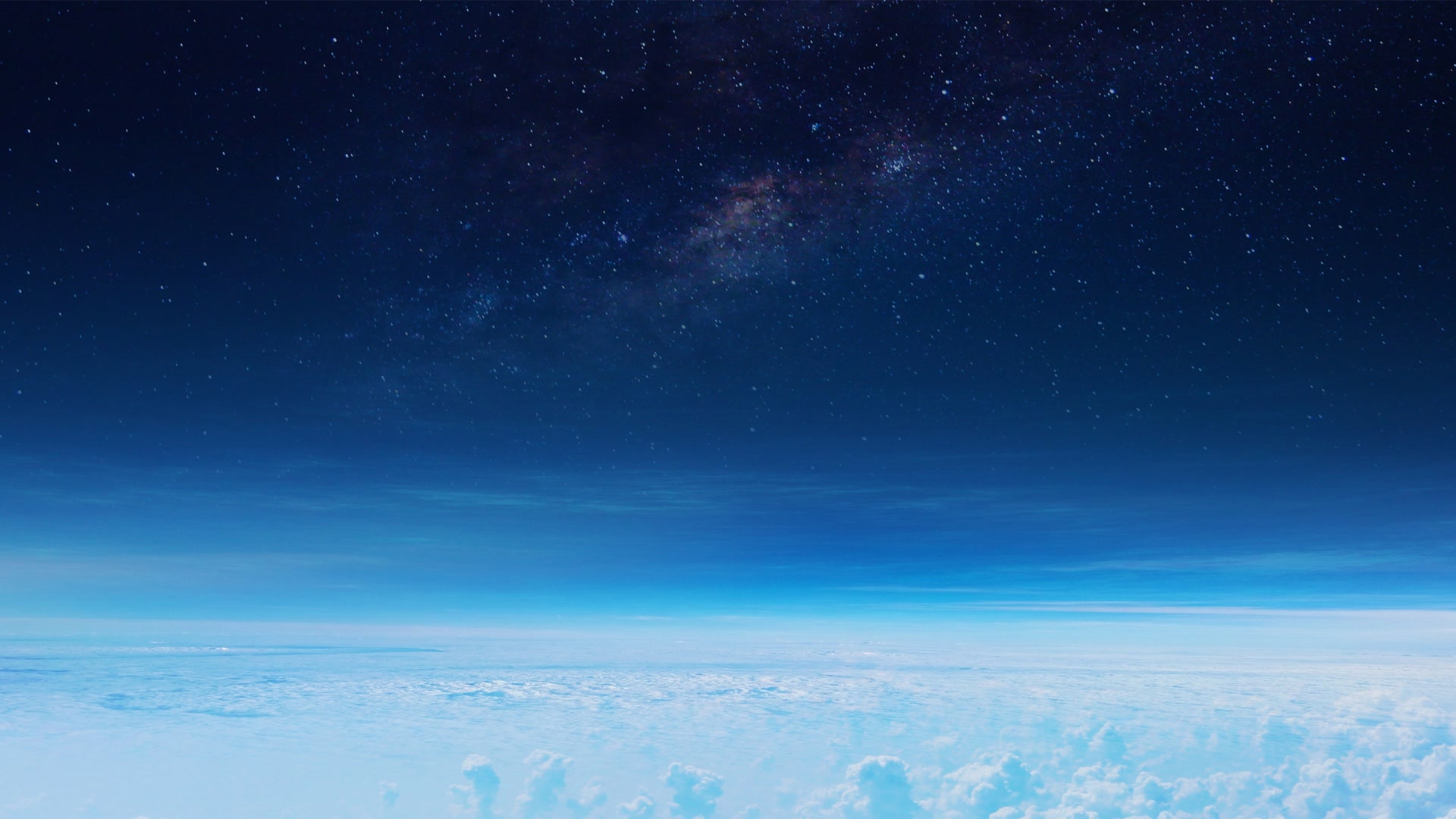星空下的云海