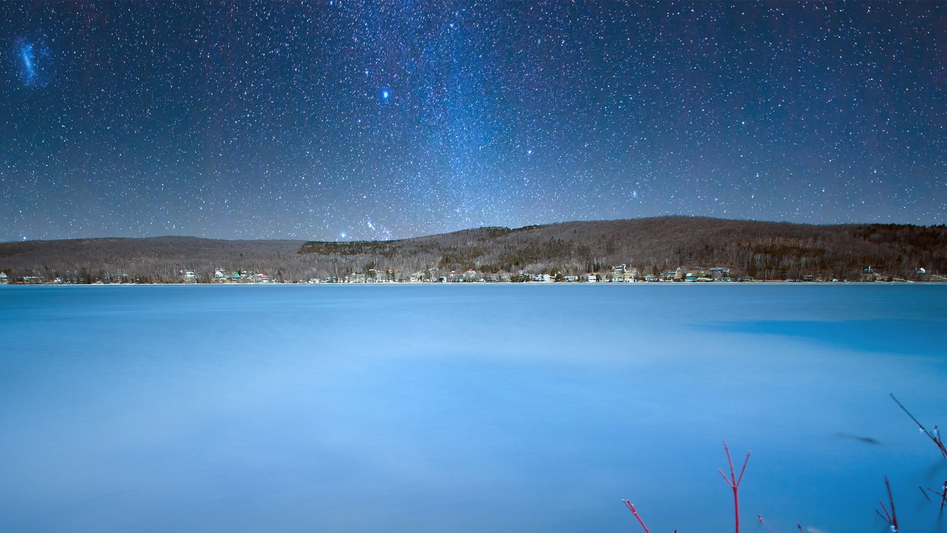 星空湖景壁纸