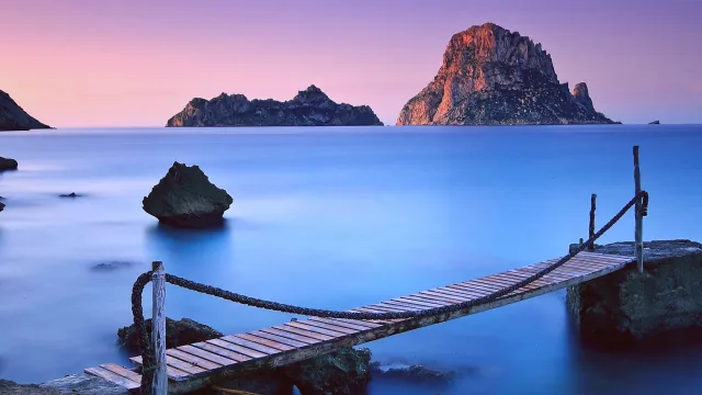 暮色海屿长桥