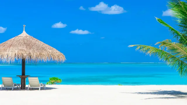 碧海蓝天度假图
