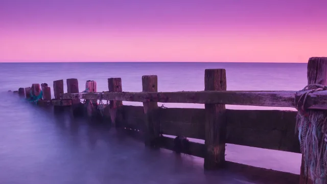 紫霞木桥暮