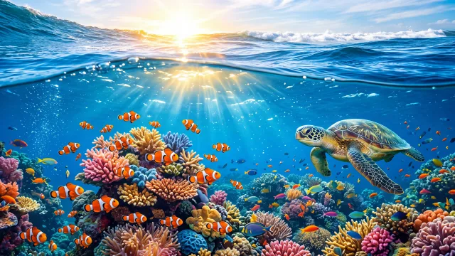 梦幻海底珊瑚