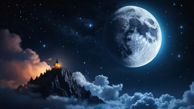 梦幻月夜城堡