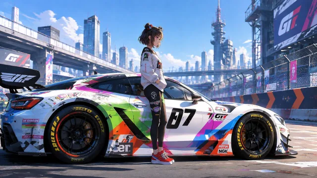 霓虹赛道少女