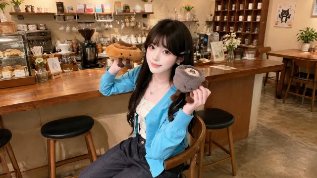 咖啡馆玩偶少女