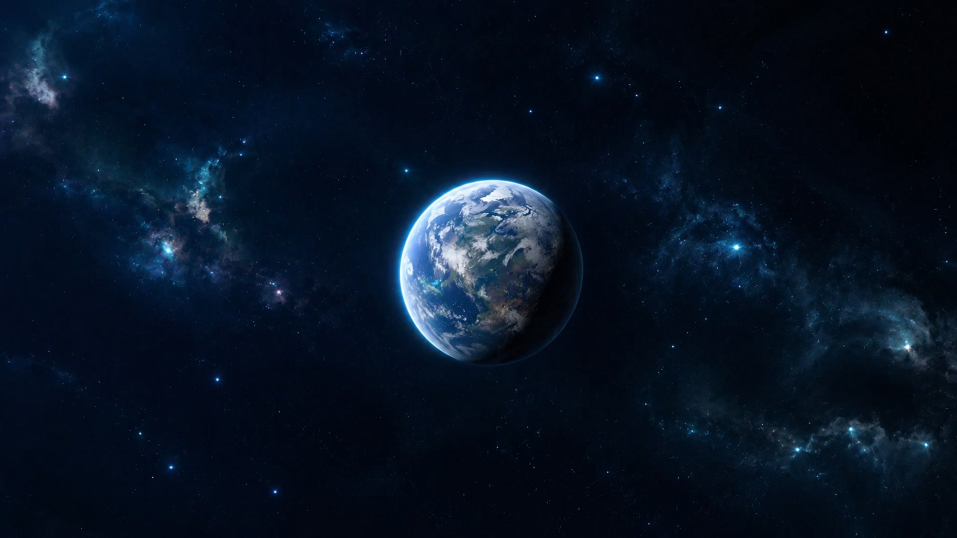星河拥抱蔚蓝星球