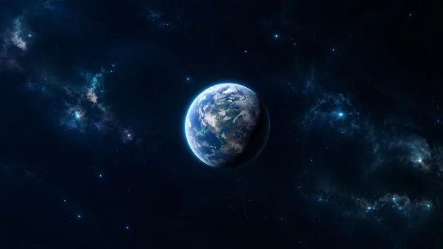 星河拥抱蔚蓝星球