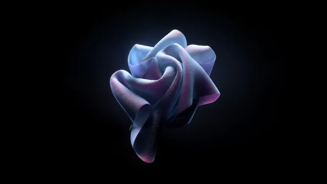 幽蓝幻彩绸花