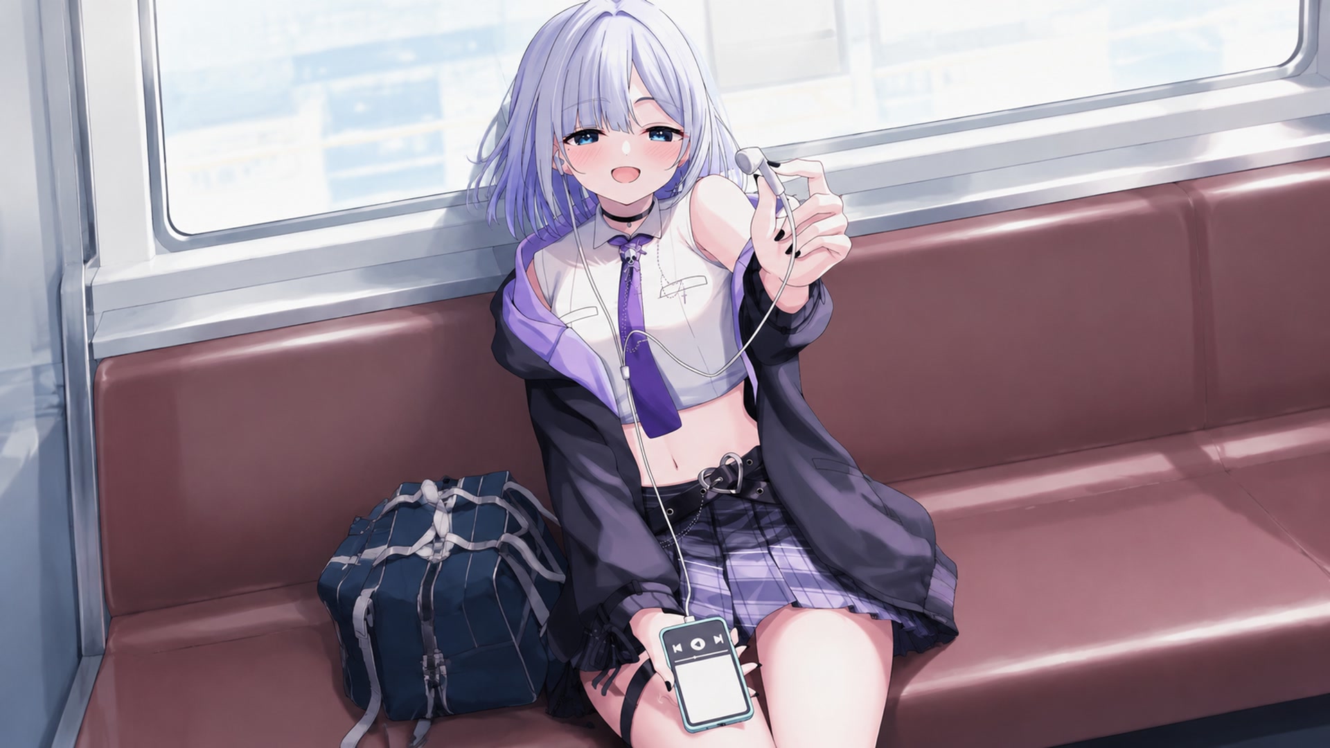 紫发少女列车行