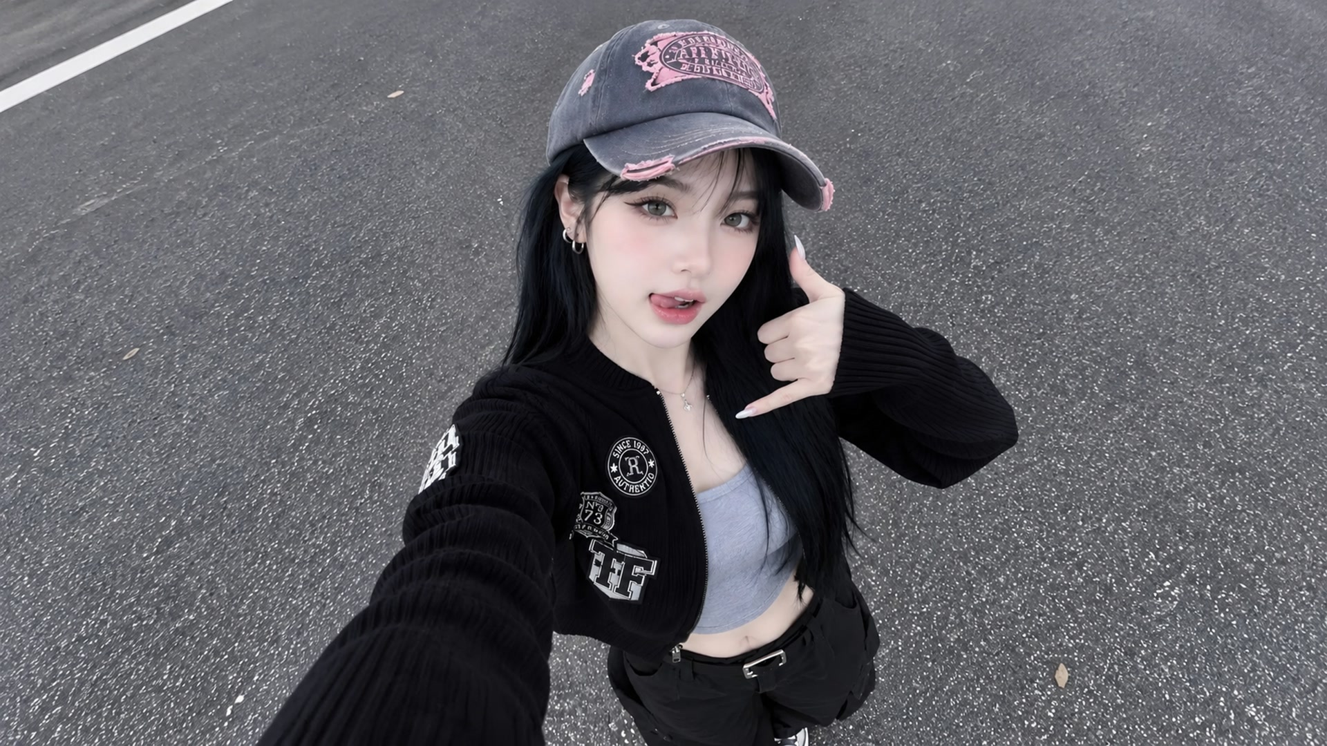 街头少女自拍