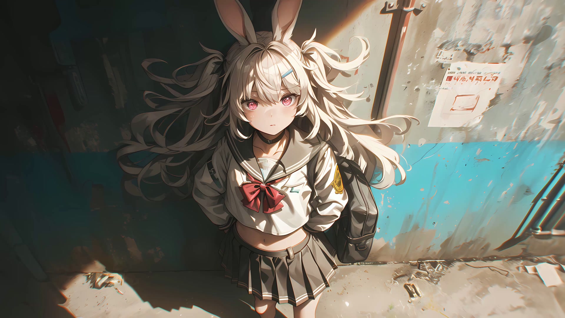 兔耳白发女子
